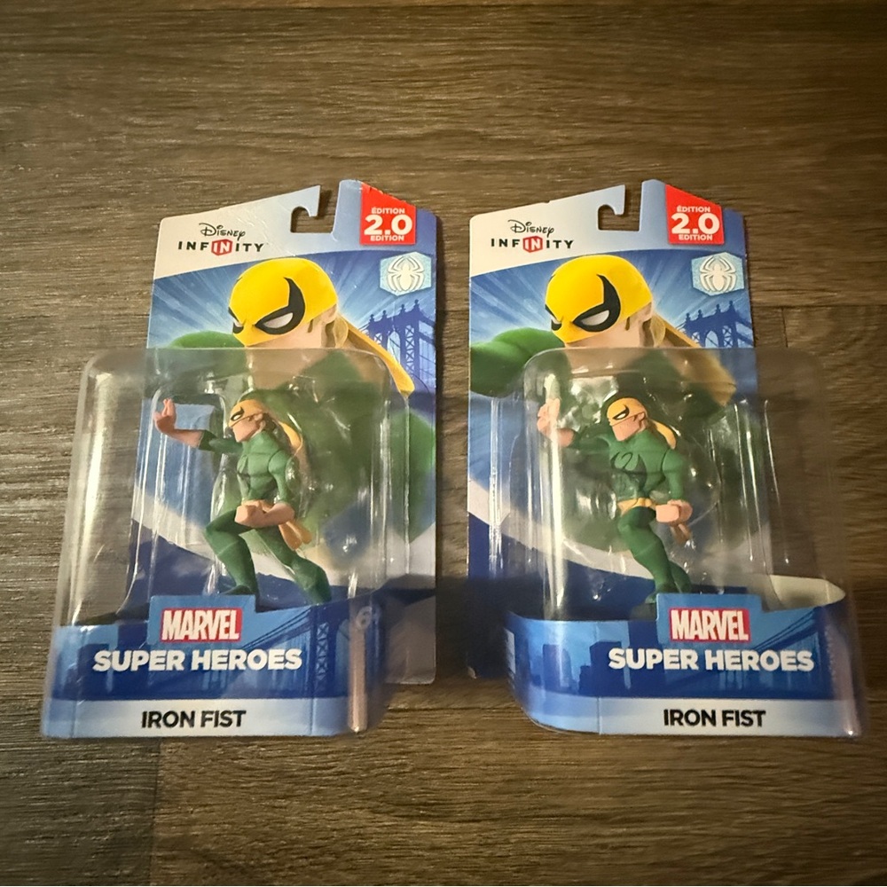 NEW In Box TWO ITEM LOT Disney Infinity Iron Fist Figure Marvel Super Heroes 2.0